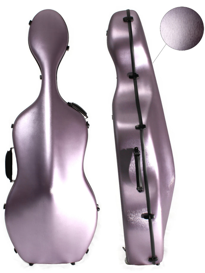 Polycarbonate Cello Case Brushed Lilac  (Without Wheels only)