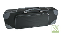 Load image into Gallery viewer, GSJ Styro Oblong Violin Case 4/4 Black/Grey &amp; Grey/Grey 4/4