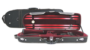 GSJ Tradition Plywood Viola Case 15inch 15.5inch 16inch 16.5inch Black/Burgundy