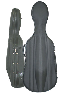 Semi-Rigid Cello Case In Black (4/4-1/4)