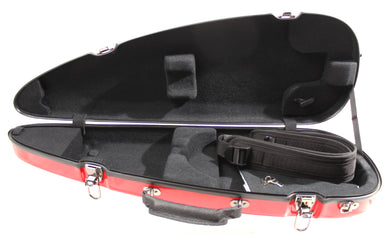 Sinfonica Viola Shaped Case White, Black, Cherry Red, Purple
