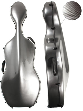 Polycarbonate Cello Case Silver Weave (With/without Wheels)