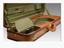 Load image into Gallery viewer, Negri Diplomat Leather Violin 4/4 COGNAC/OLIVE VELVET