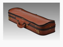 Load image into Gallery viewer, Negri Diplomat Leather Violin 4/4 COGNAC/OLIVE VELVET