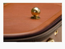 Load image into Gallery viewer, Negri Diplomat Leather Violin 4/4 COGNAC/OLIVE VELVET