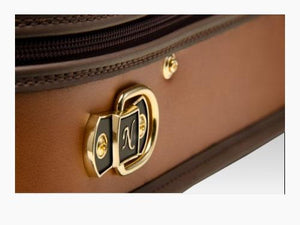 Negri Diplomat Leather Violin 4/4 COGNAC/OLIVE VELVET