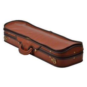 Negri Diplomat Leather Violin 4/4 COGNAC/BLUE VELVET