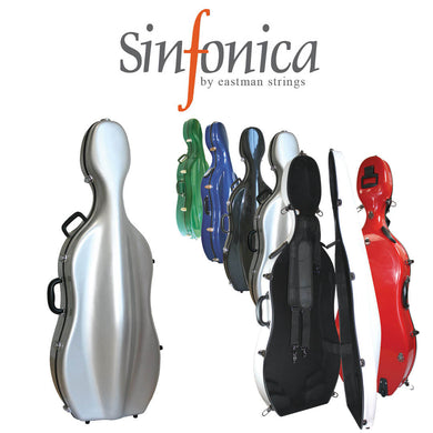 Sinfonica Z-Tec Cello Case 4/4 silver, blue, black, red, white, purple & green